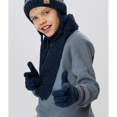 Детский шарф Фредо (темно-синий) 77473 10132-1 купить в Москве на  Диномама.ру