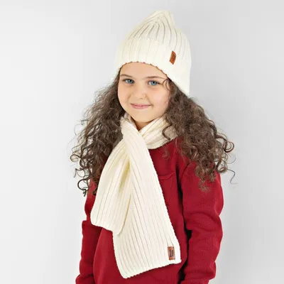 GALANTE Комплект детский 2 пр: шапка р 52-54 и шарф 110х15см, 2 цвета,  СЗШ-4 купить с выгодой в Галамарт