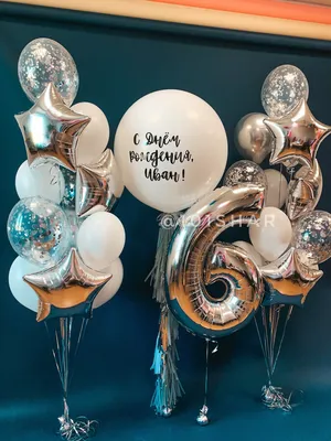 Воздушные шары, набор шаров на день рождения в подарок детям, шарики для  праздника, цифра хром - купить в интернет-магазине OZON с доставкой по  России (746031413)