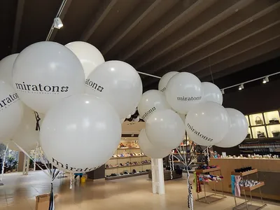 Шар-гигант со светодиодами и перьями - заказать в интернет-магазине  воздушных шаров ФлайСПб