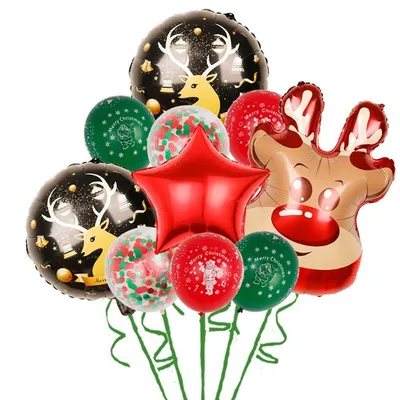 Набор воздушных шаров из фольги и латекса с конфетти 10 штук золото -  купить в интернет-магазине OZON с доставкой по России (280413899)