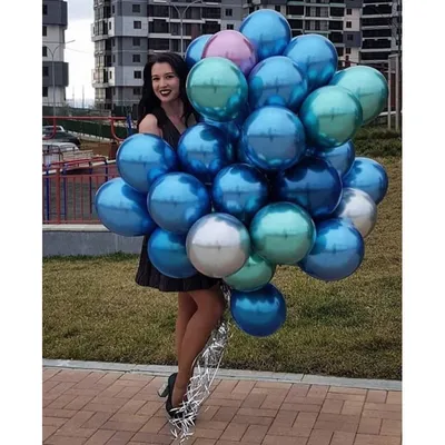Цветные шары Хром купить от 210 руб. в интернет-магазине шаров с доставкой  по СПб