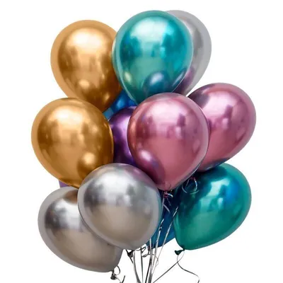 Шар Хром, золотой, 30 см - Воздушные шары с гелием | ШарВау - Доставка и  оформление воздушными шарами в Москве и МО
