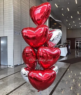 Воздушные шары влюбленных для него на 14 февраля купить в Москве за 7 650  руб.