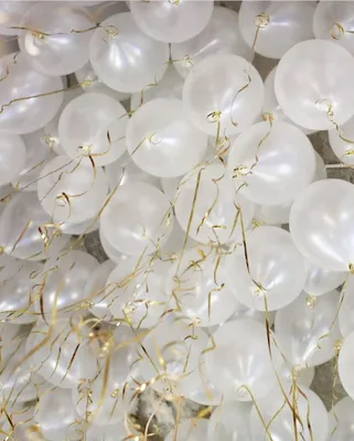 Шары под потолок белые пастель - купить воздушные шары по доступной цене в  Москве от компании Гелион, тел. +7 (495) 998-58-96
