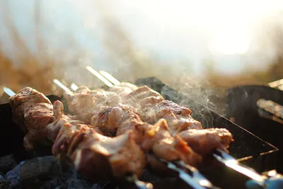 Шашлык из куриного мяса: скачать бесплатно фото в формате WebP
