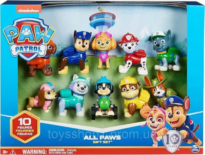 Игровой набор щенячий патруль 10 фигурок все щенки Paw Patrol 10th  Anniversary All Paws (ID#1974137590), цена: 2150 ₴, купить на Prom.ua