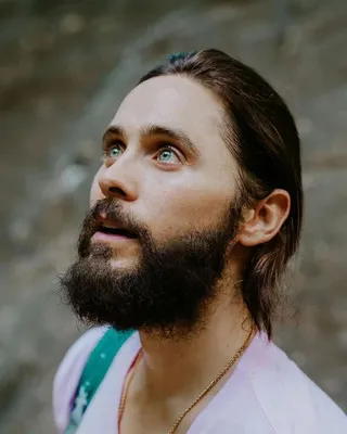 This picture is to die for! His eyes/eyebrows are insanely lovely! Also I  love the grey hairs in his beard. | Jered leto, Jared leto, Shannon leto