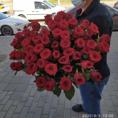 Красивые розы Sweet Eskimo и оксипеталум по цене 4490 руб - купить в Москве  с доставкой