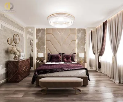 Загадочность и стиль: шторы, создающие атмосферу в спальне | Красивые шторы  в спальню Фото №1462543 скачать