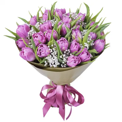Купить Шикарный букет тюльпанов 'Поздравляю! ' с доставкой в Чехове,  Подольске, Серпухове