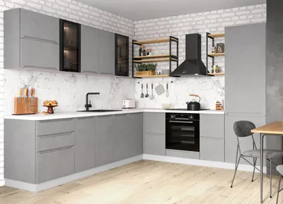 Кухонный гарнитур угловой Тиффани 16 (ширина 240х160 см) от производителя —  DaVita-мебель