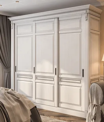 Шкаф в спальню в классическом стиле на заказ от производителя