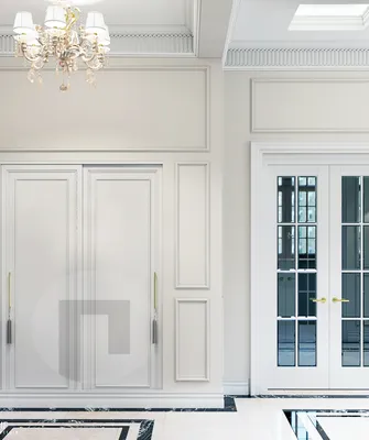 Встроенный шкаф в классическом стиле из МДФ: элегантность и функциональность
