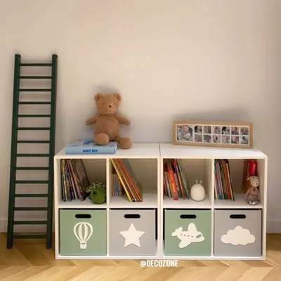 Купить Универсальный шкаф для игрушек с 4 глубокими корзинами Кухонный шкаф-кладовая  Белый | Joom