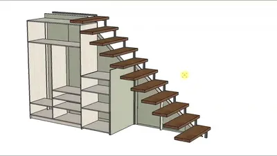 Шкаф под лестницей на заказ от КировЛес.РФ