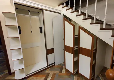 Шкаф под лестницей | Новости | FURNISET - Фурнитура и материалы для  производства мебели