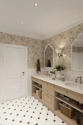 Изысканная мебель в ванную комнату в классическом стиле от производителя  «Арлайн»