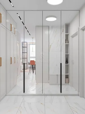 Шкаф с зеркальными дверями «Холберг» на заказ в коридор