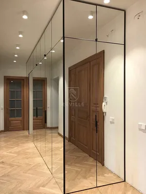 Зеркальный шкаф «Бьютт» для узкого коридора