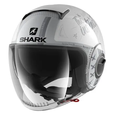 Шлем для мотоцикла SHARK NANO 2851KWR (белый-серый) - купить по низкой цене  в Новочебоксарске