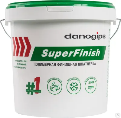 Шпаклевка финишная готовая Danogips Sheetrock SuperFinish, 18 кг |  Строительные материалы