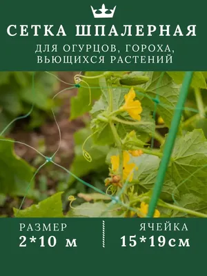 Дача Удачи Сетка для огурцов шпалерная садовая опора для растений