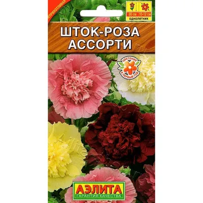 Семена цветов Шток-роза \"Королевская\", смесь купить по цене 49 ₽ в  интернет-магазине KazanExpress