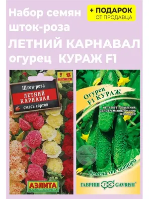 Купить Шток-роза Летний карнавал, смесь 0,3 гр ; ССС цветной пакет в  Барнауле на сайте formulam2.ru
