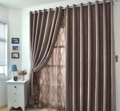 Готовые Шторы на кольцах люверсах из микровелюра 200x270 cm (2 шт) Пудра  (ID#1409861097), цена: 2495 ₴, купить на Prom.ua