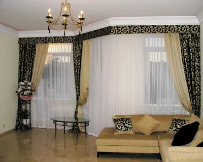 Шторы на угловое окно: фото, примеры в интерьере, цена – Московские шторы