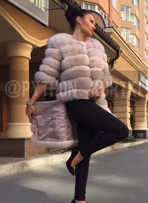 Женская шуба трансформер из песца купить с доставкой по Москве | CITY FURS