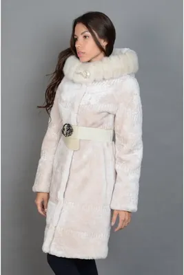 Original Fur company Шуба из натуральной овчины стриженный мутон