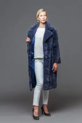 Купить меховое изделие «Пальто из меха короткоостной норки (Saga Furs) с английским  воротником.(На Заказ)» модель «01-044» от производителя 0.00 руб.
