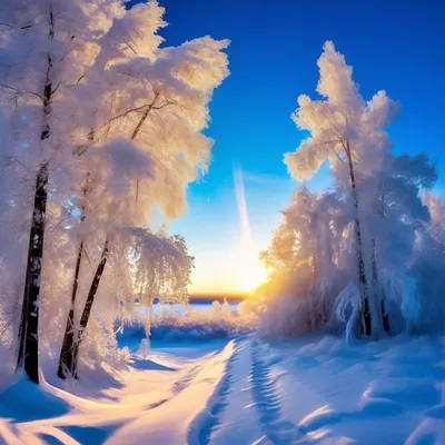 Сибирская зима, дорога в лесу на снегоходах Стоковое Фото - изображение  насчитывающей зима, глубоко: 168798732