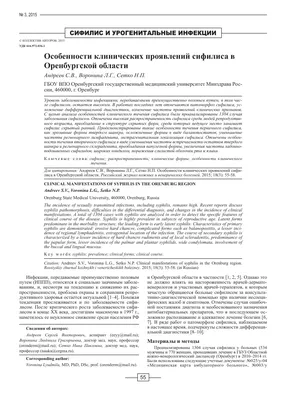 Сифилис: причины, симптомы и лечение в статье венеролога Агапов С. А.