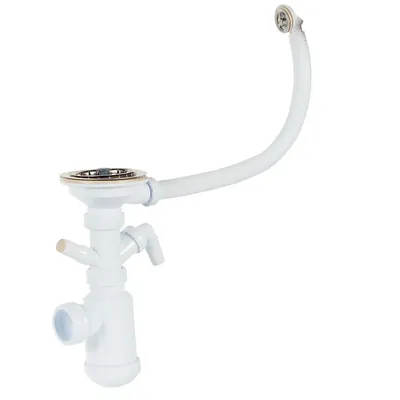 Сифон для кухни Unicorn B422 выпуск 1.1/2\", прямоугольный перелив, с  гофротрубой по цене 399 ₽/шт. купить в Москве в интернет-магазине Леруа  Мерлен