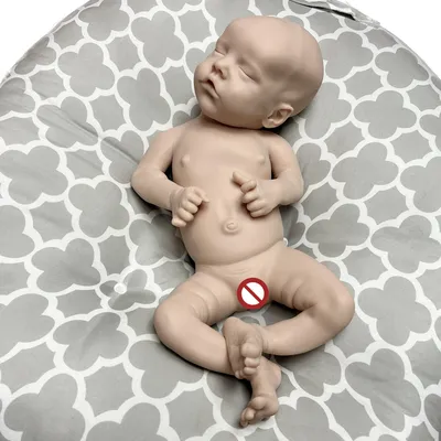 45 см неокрашенные полностью силиконовые куклы Новорожденные окрашенные  вручную реалистичные твердые силиконовые куклы Новорожденные куклы из  силикона | AliExpress