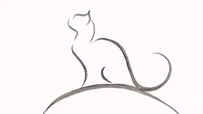 Кошачий силуэт с арт-эффектом: скачать бесплатно в форматах jpg, png