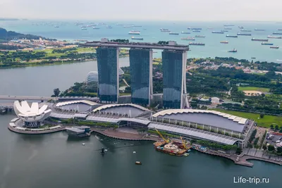 Отель с бассейном на крыше, Marina Bay Sands