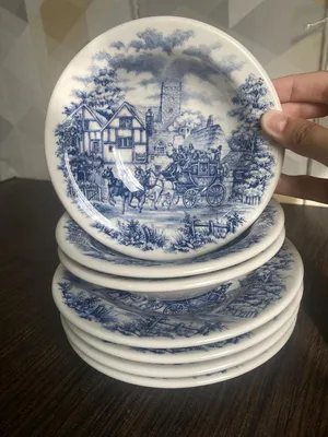 MURARI HOME Тарелка глубокая синяя 16 см посуда Лимасол