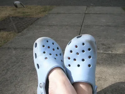 Blue Crocs and Pannier | Isobel (and Cat)'s Blog