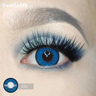 Голубые линзы Adria Elegant Blue | Купить контактные линзы в  интернет-магазине AdriaCats