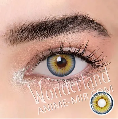Купить AMARA 1 пара цветных контактных линз Натуральные линзы для глаз Синие  линзы для глаз Коричневые линзы Серые зрачки Ежегодные косметические  зеленые контакты | Joom