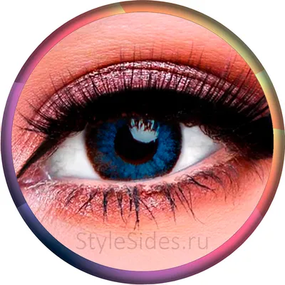 Цветные контактные линзы, голубые, 2 шт - Clearlab Clear Color 55: купить  по лучшей цене в Украине | Makeup.ua