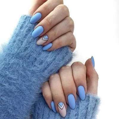 Голубой матовый маникюр | Manicura de uñas, Manicura, Manicura para uñas  cortas