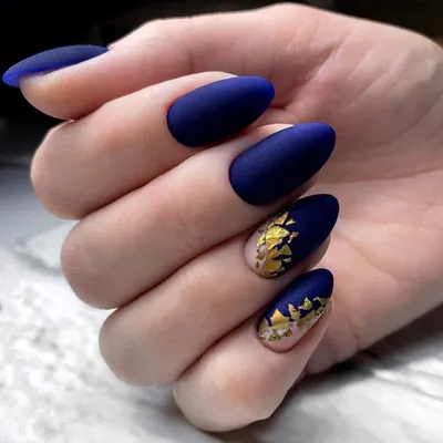 matte blue mani. #nails | Маникюр, Дизайнерские ногти, Нейл-арт