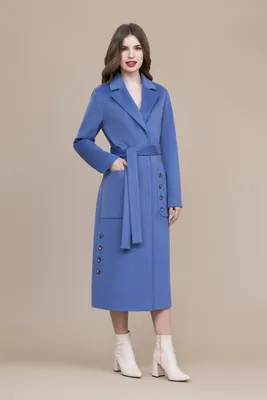 Синее мужское пальто из кашемира. Арт.:1-582-10 – купить в магазине мужской  одежды Smartcasuals