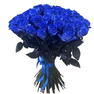 Синие розы в круглой коробке – купить с доставкой в Москве. Цена ниже!