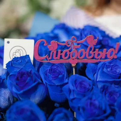 Синие розы 7 шт. купить с доставкой в Москве. Цена от 2100 ₽